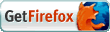 Smaller button with a chromed background and the Firefox logo saying "Get Firefox"